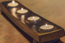 Load image into Gallery viewer, 4-piece Candle Holder Oak Stave
